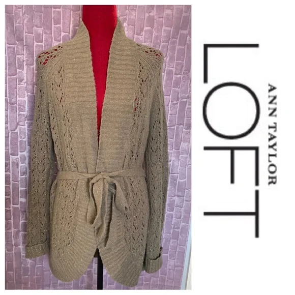 Crochet Loft Long Sweater Loft Open Knit Crochet Pullover Sweater